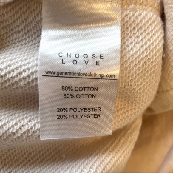 Generation Love Asta Ruffle Sweatpants joggers In Jet Stream Cream Size Large - Picture 10 of 11